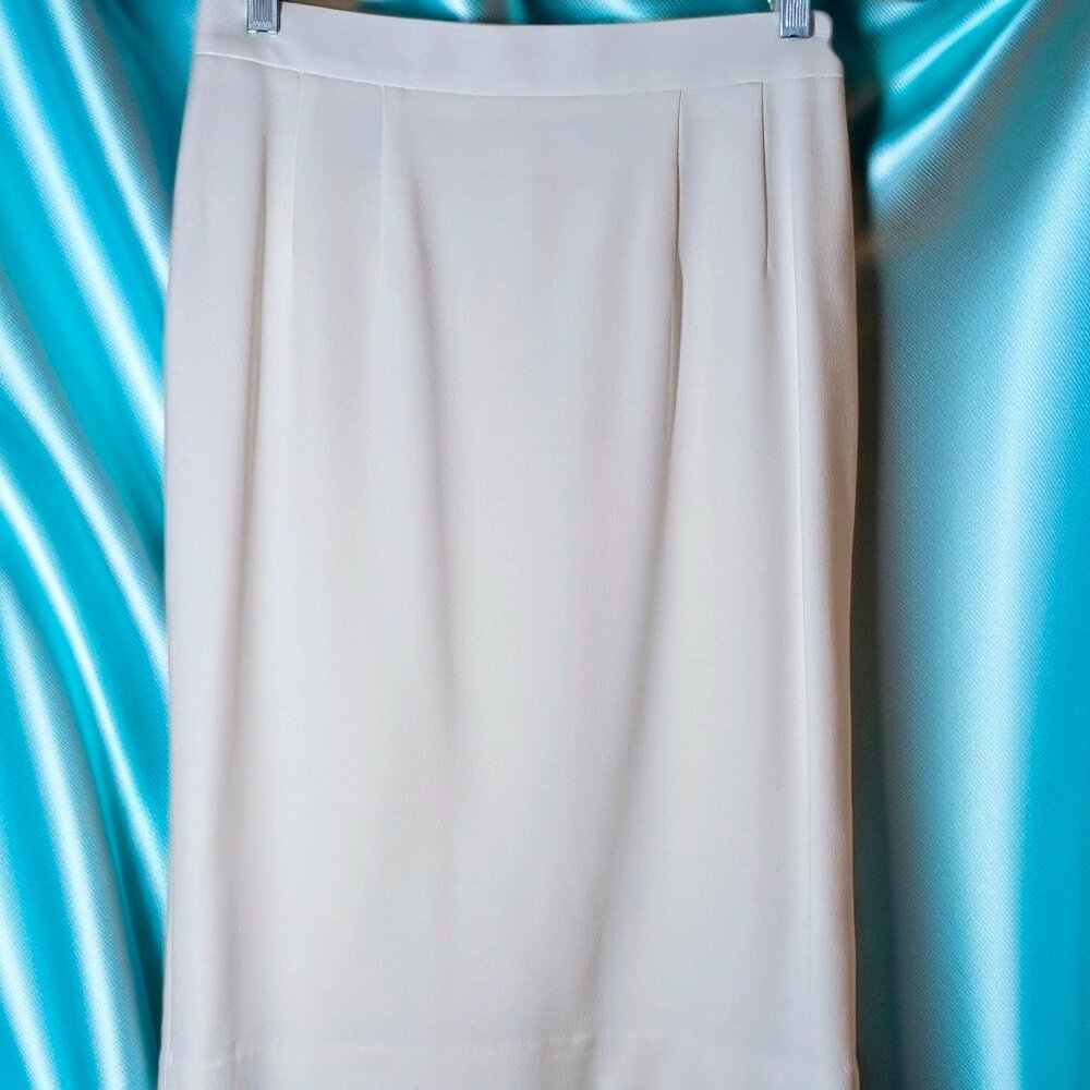 Liz Claiborne Cream Pencil Skirt